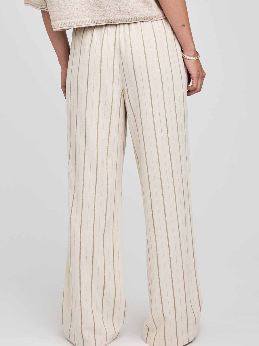 GENTLE FAWN FINLEY LINEN PANT - LINEN STRIPE PANTS GENTLE FAWN
