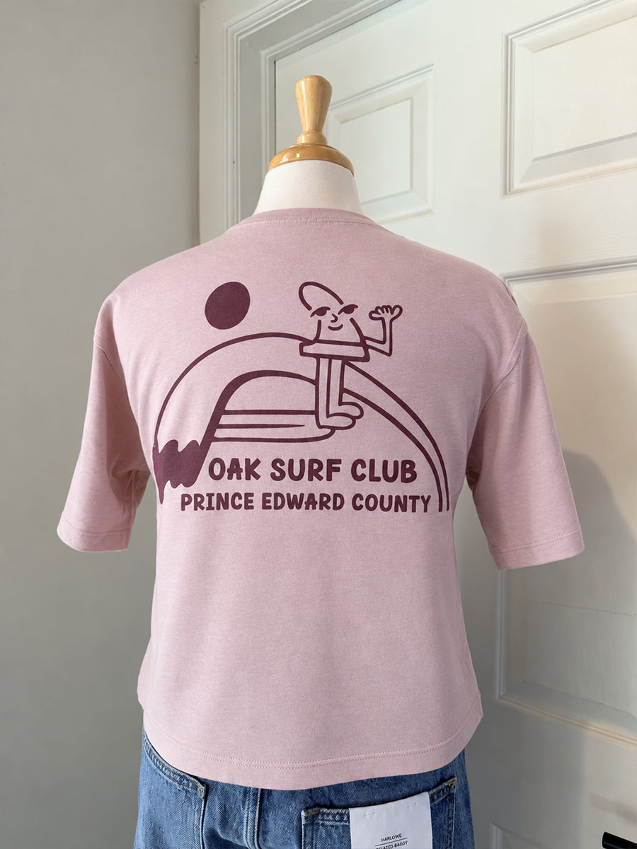 OAK SURF CLUB OAK SURF CLUB FINN BOXY TEE - BLUSH