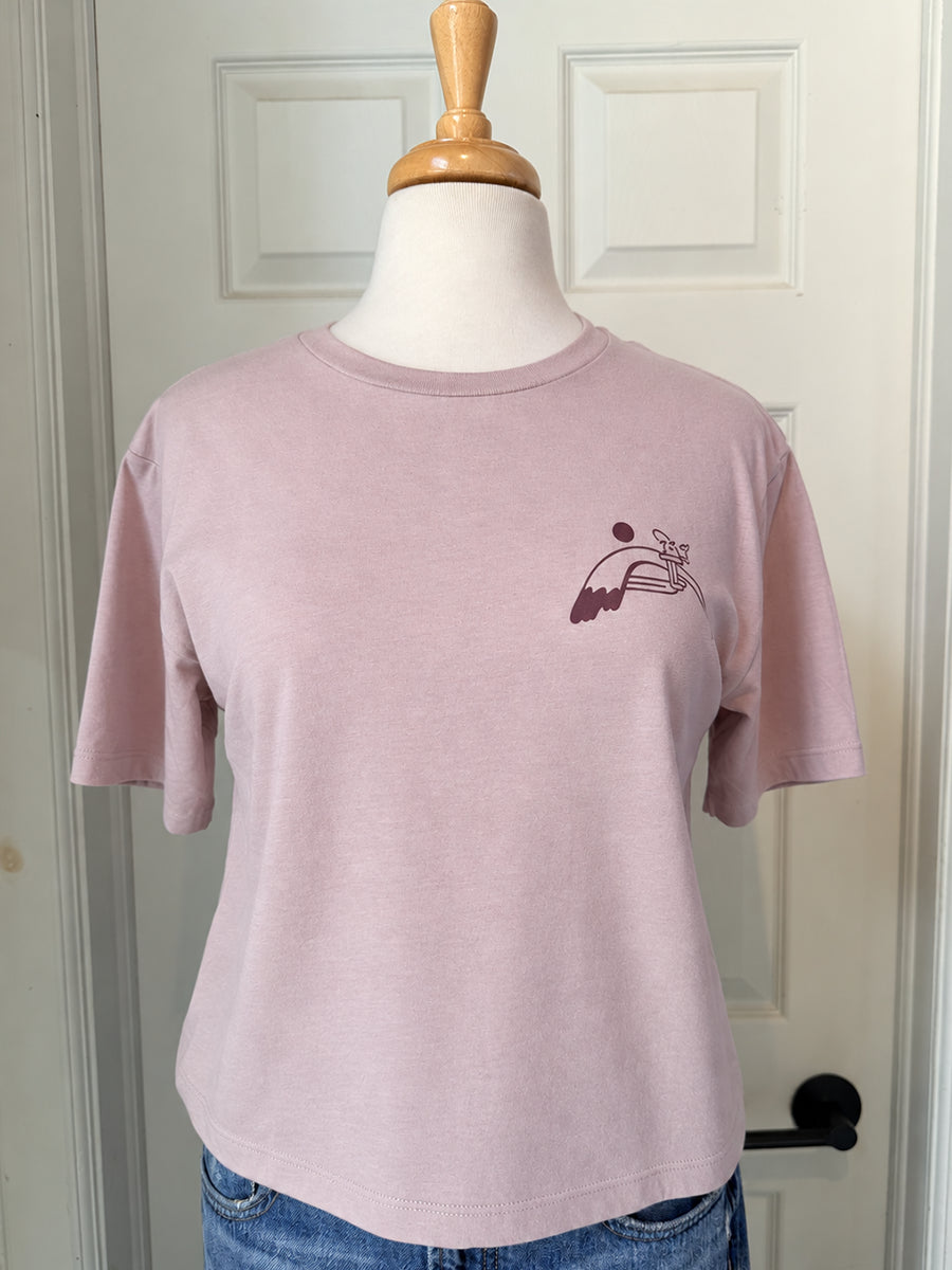 OAK SURF CLUB OAK SURF CLUB FINN BOXY TEE - BLUSH