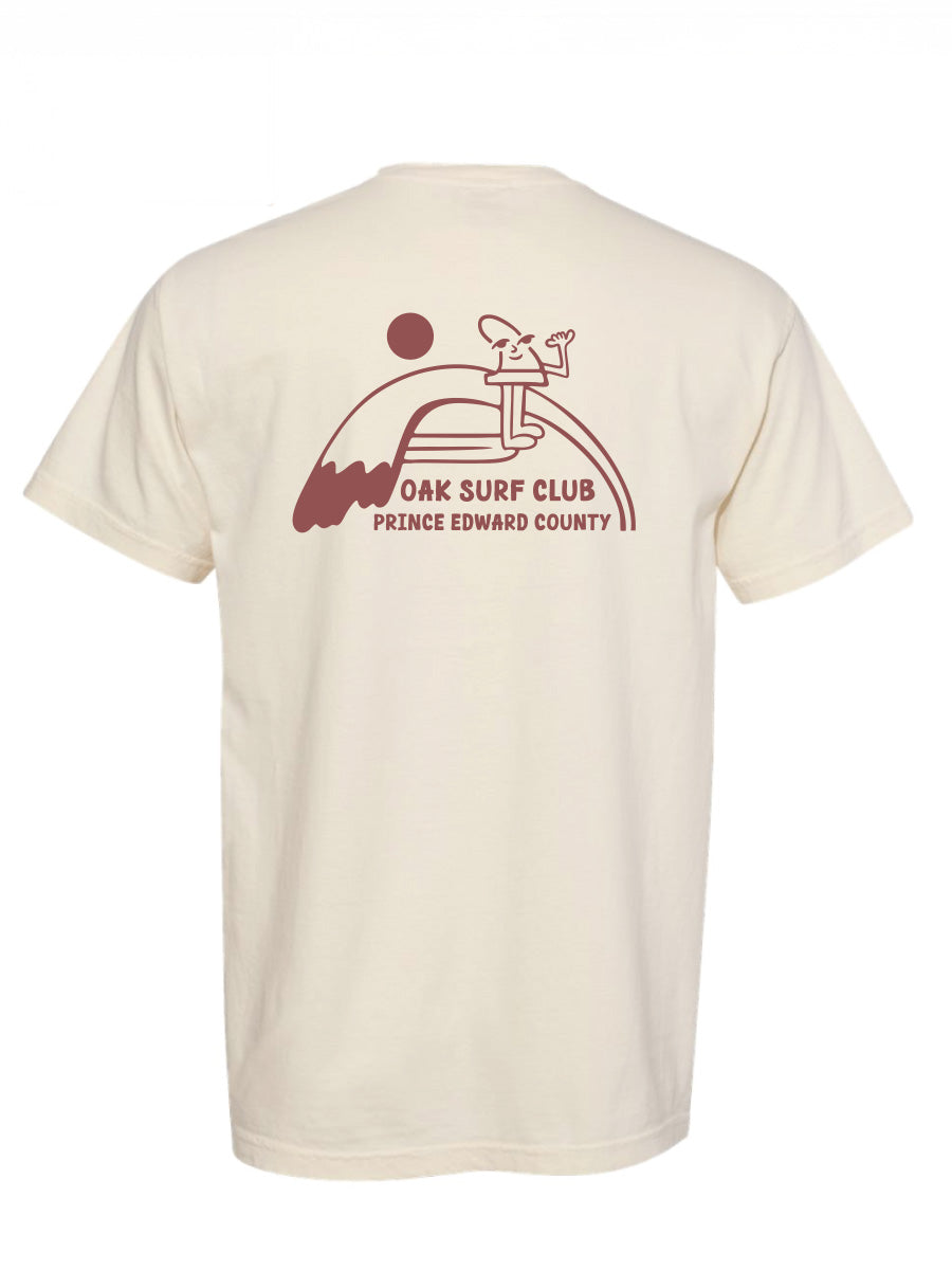 OAK SURF CLUB FINNY TEE - BEIGE T-SHIRTS OAK SURF CLUB
