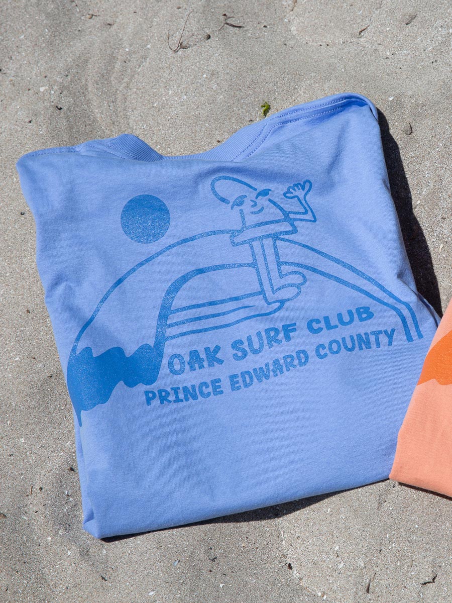 OAK SURF CLUB FINNY TEE - PERIWINKLE