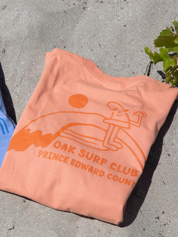 OAK SURF CLUB FINNY TEE - SALMON T-SHIRTS OAK SURF CLUB