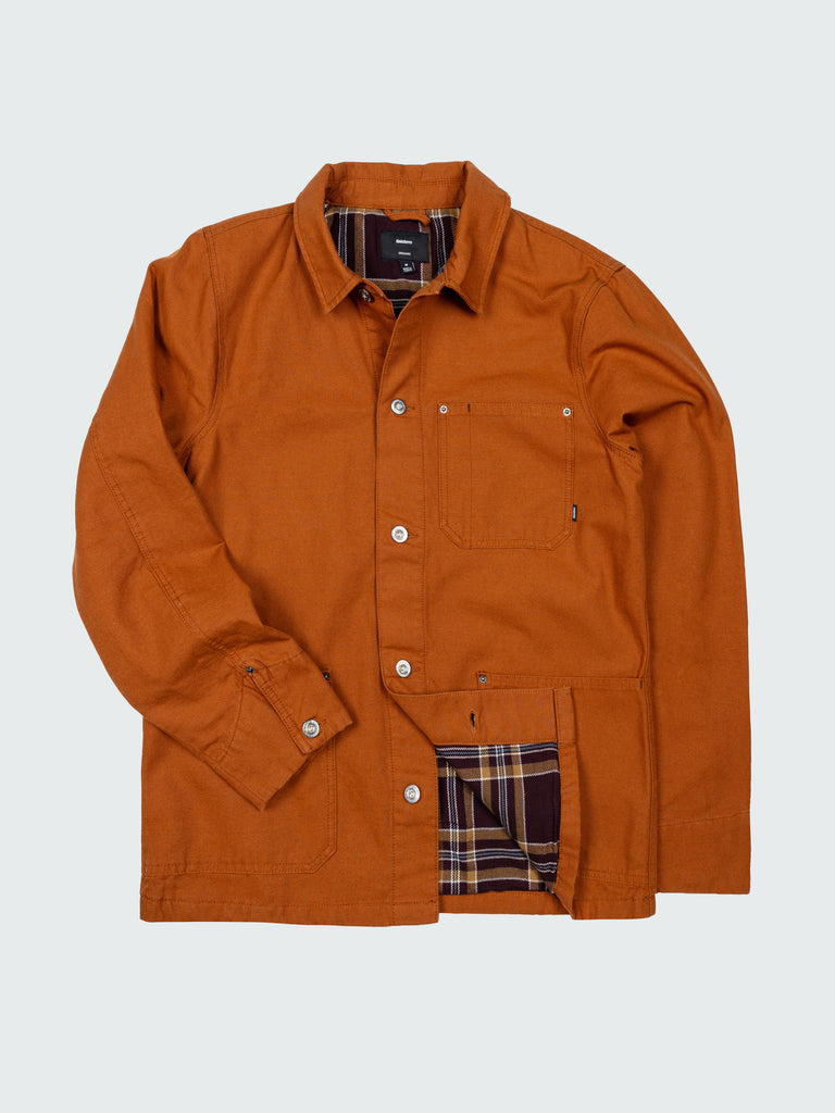 FINISTERRE BASSET FLANNEL LINED JACKET - SABLE JACKET FINISTERRE   