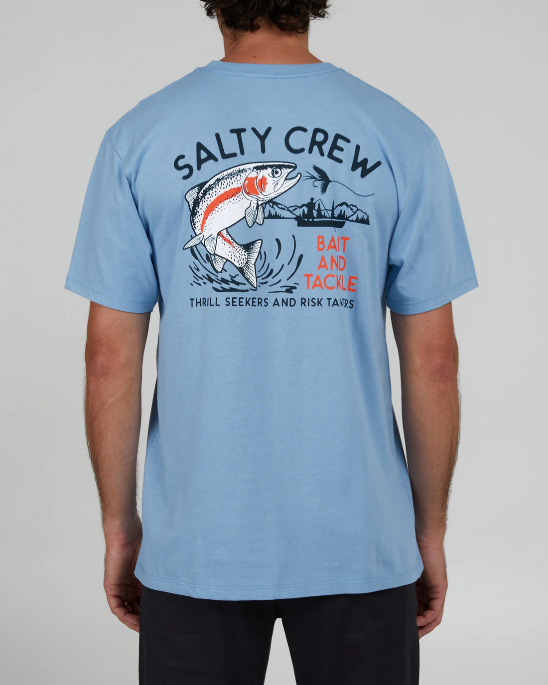 SALTY CREW FLY TRAP PREMIUM S/S TEE - MARINE BLUE SHIRT SALTY CREW   