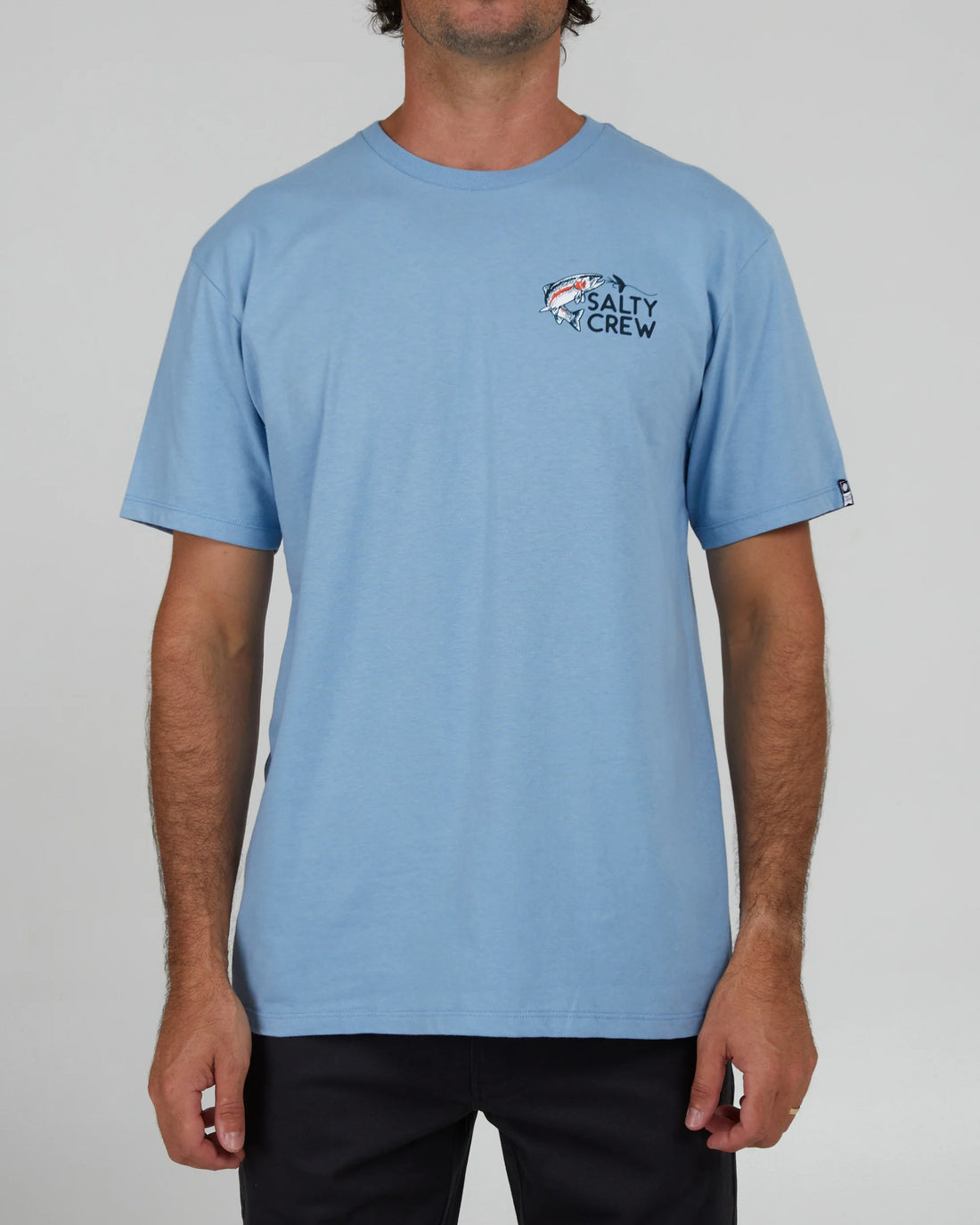 SALTY CREW FLY TRAP PREMIUM S/S TEE - MARINE BLUE SHIRT SALTY CREW   