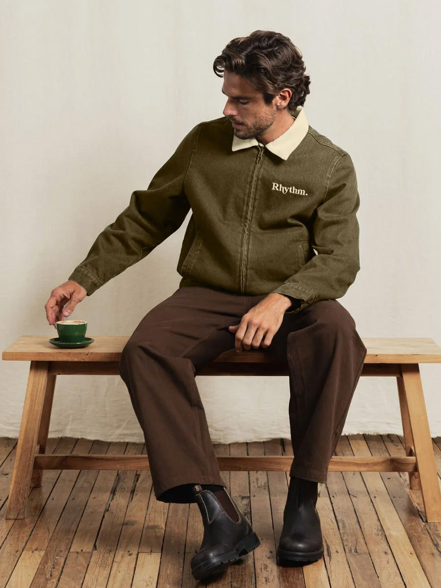 RHYTHM TWO TONE JACKET - FOREST JACKETS RHYTHM