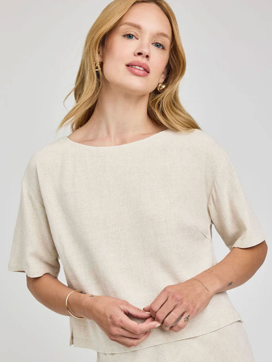 GENTLE FAWN GEMINI TOP - LINEN T-SHIRTS GENTLE FAWN