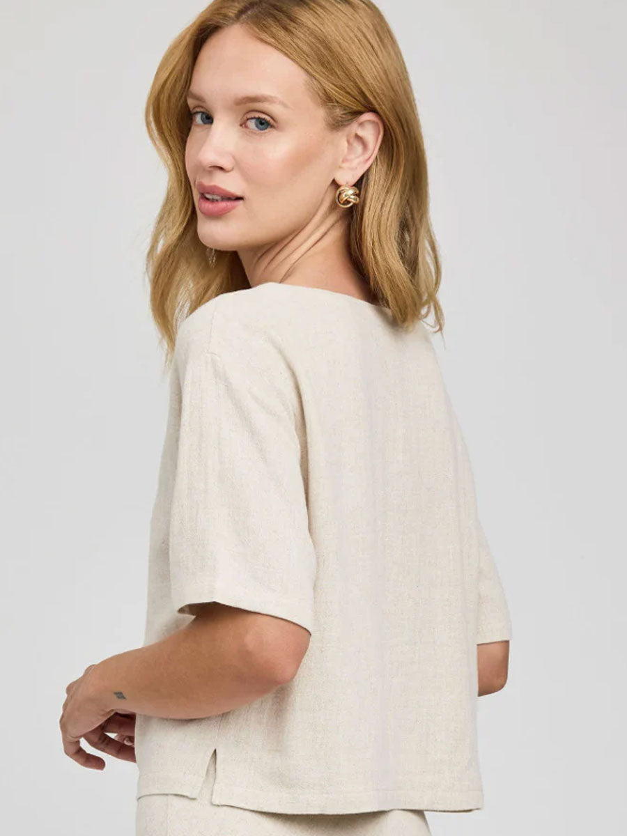 GENTLE FAWN GEMINI TOP - LINEN T-SHIRTS GENTLE FAWN