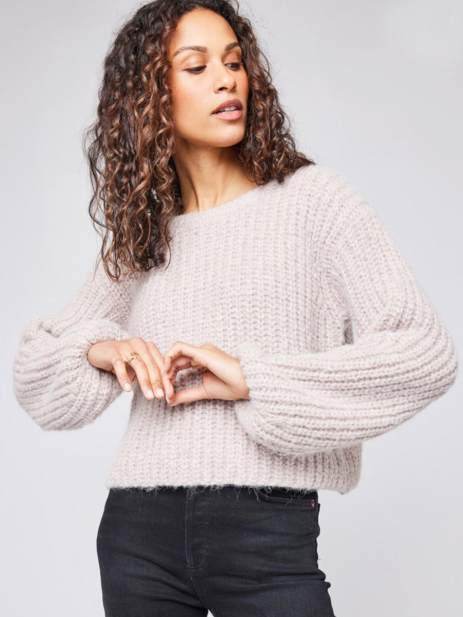 GENTLE FAWN NADIA SWEATER - HEATHER PEARL SWEATER GENTLE FAWN   