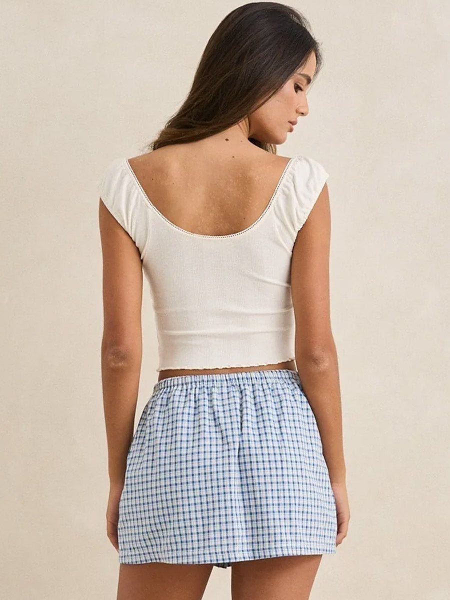 RHYTHM GRACIE SWEETHEART TOP - WHITE