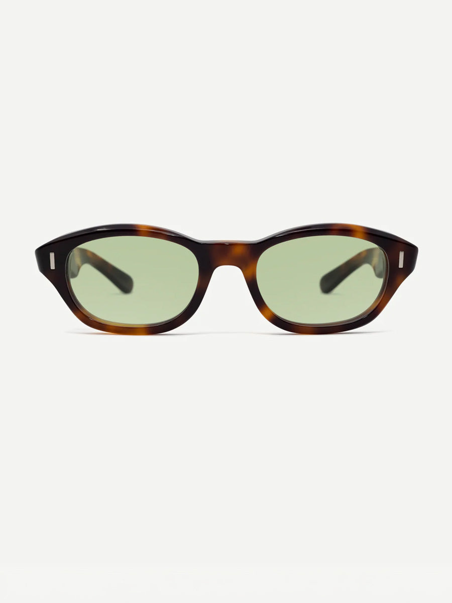 DECADE SID 60s SUNGLASSES DECADE EYEWEAR TORTOISE/GREEN