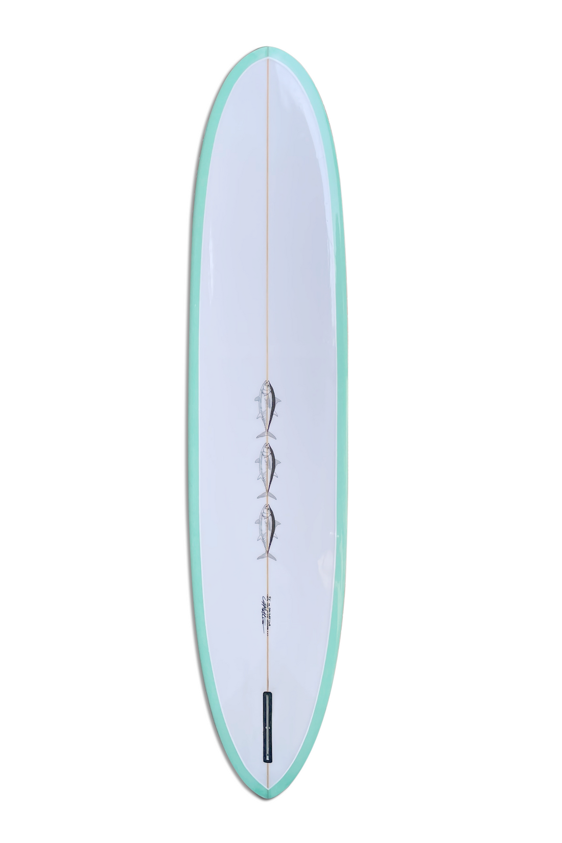 9.0 BLACK TUNA PINTAIL - GREEN SURFBOARD BLACK TUNA   