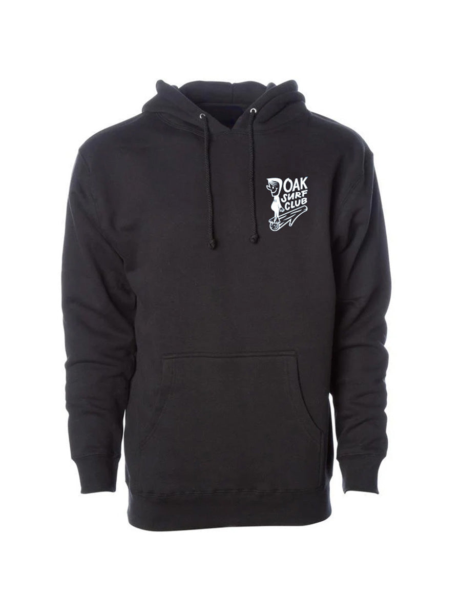 OAK SURF CLUB GROVER HOODIE - BLACK HOODIE OAK SURF CLUB