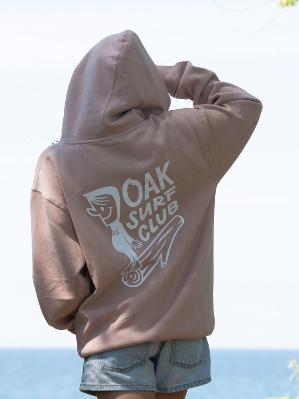 OAK SURF CLUB GROVER HOODIE - DUSTY PINK SWEATERS OAK SURF CLUB