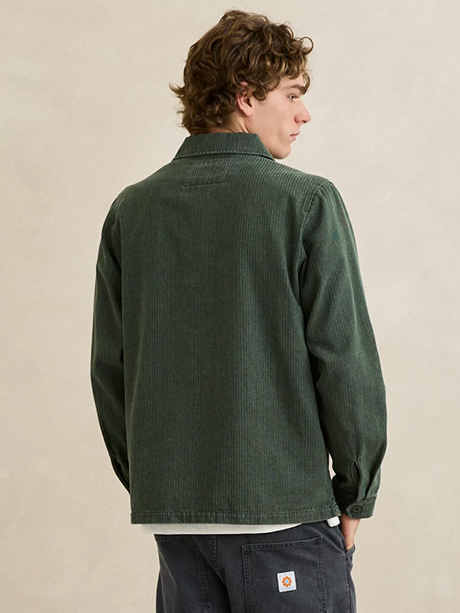 RHYTHM HARLAN LONG-SLEEVE SHIRT - OLIVE