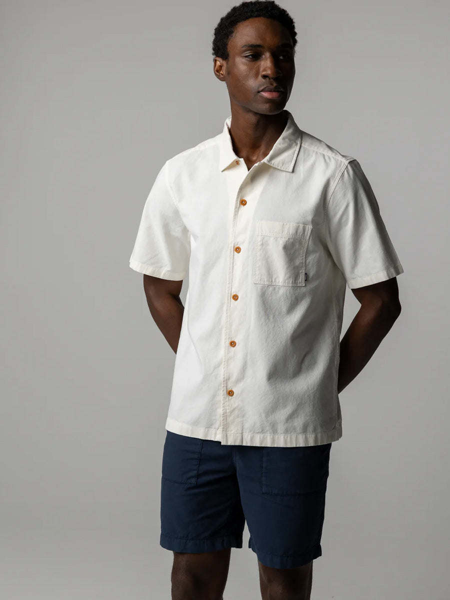 FINISTERRE HENDRA SHORT-SLEEVE SHIRT - ECRU SHIRTS FINISTERRE