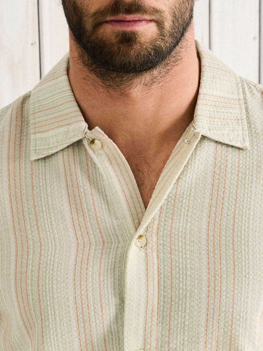 RHYTHM NURTURE SHORT-SLEEVE SHIRT - HERB SHIRTS RHYTHM