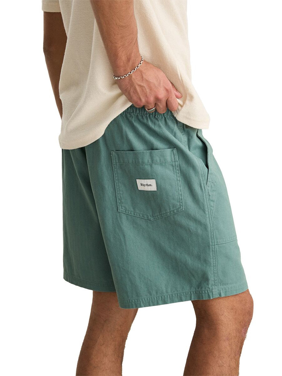 RHYTHM HERRINGBONE JAM SHORT - SEA FOAM SHORTS RHYTHM