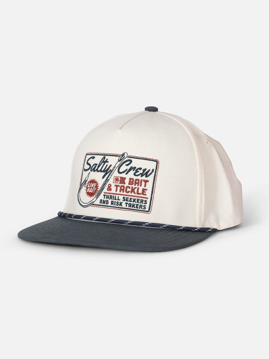 SALTY CREW HOOKED UP SNAPBACK - OFF WHITE/NAVY HATS SALTY CREW