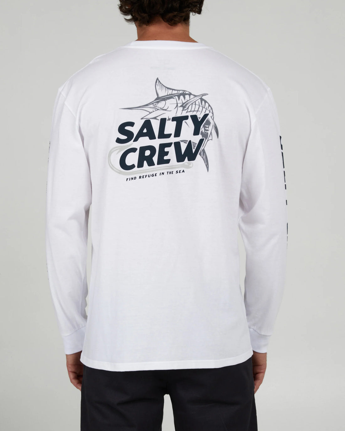 SALTY CREW HOOK UP PREMIUM L/S TEE - WHITE SHIRT SALTY CREW   