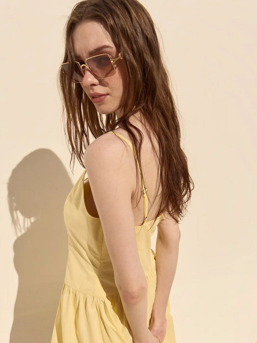 DELUC IZARO DRESS - YELLOW DRESSES DELUC