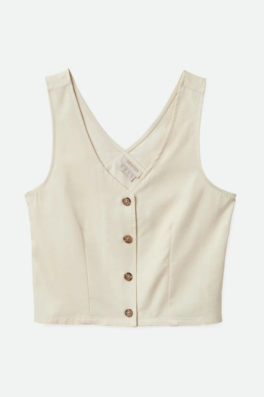 BRIXTON POLANCO TANK - WHITE SMOKE TANK TOP BRIXTON   