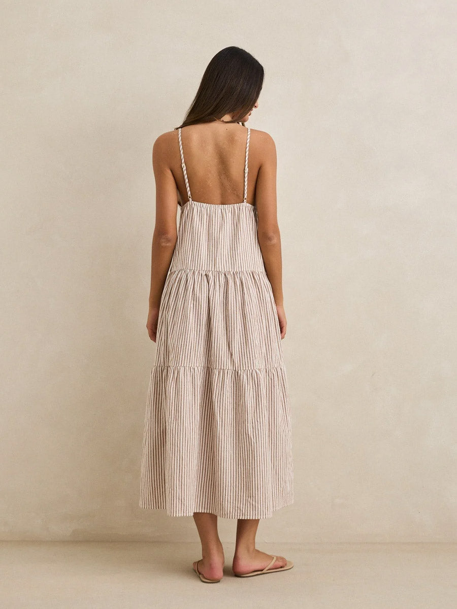 RHYTHM JACI MAXI DRESS - TAN