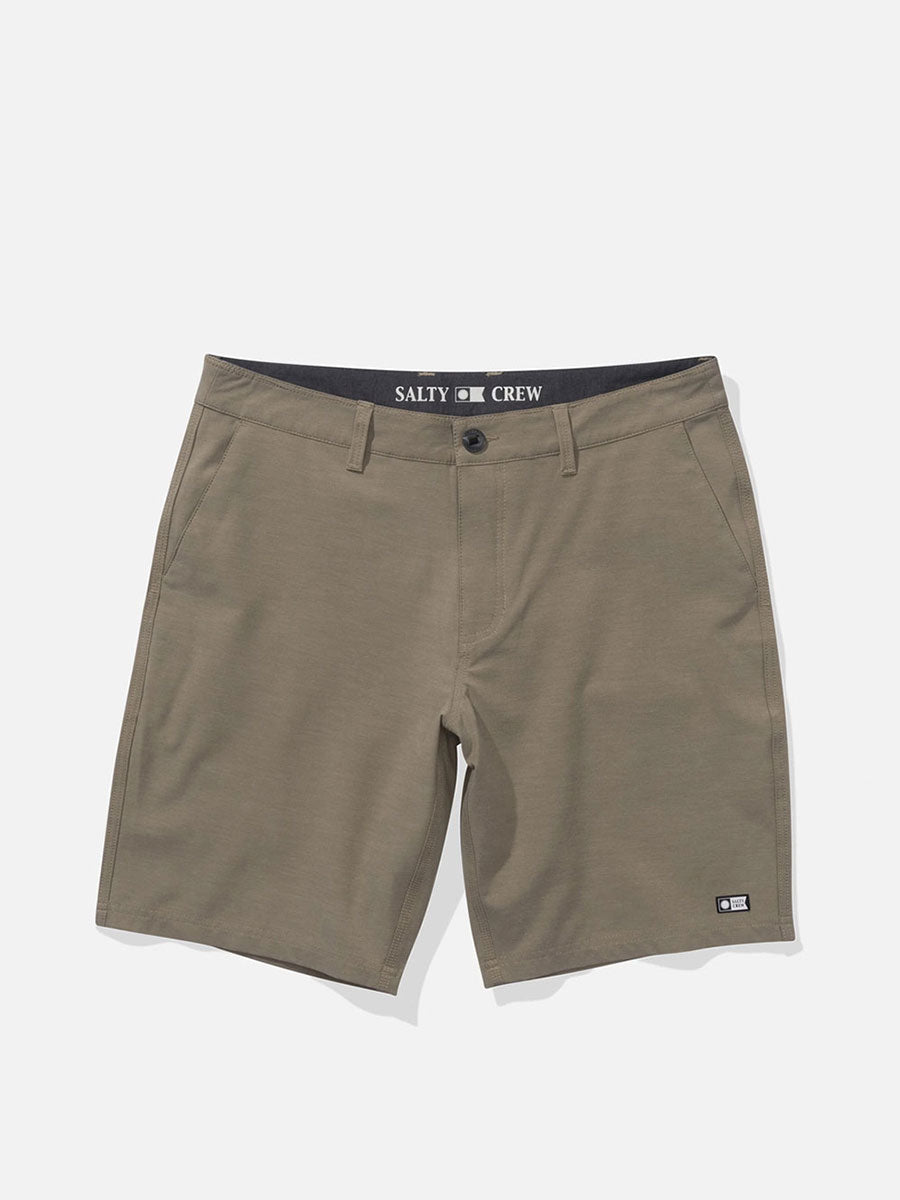 SALTY CREW DRIFTER 19 HYBRID - DARK KHAKI SHORT -