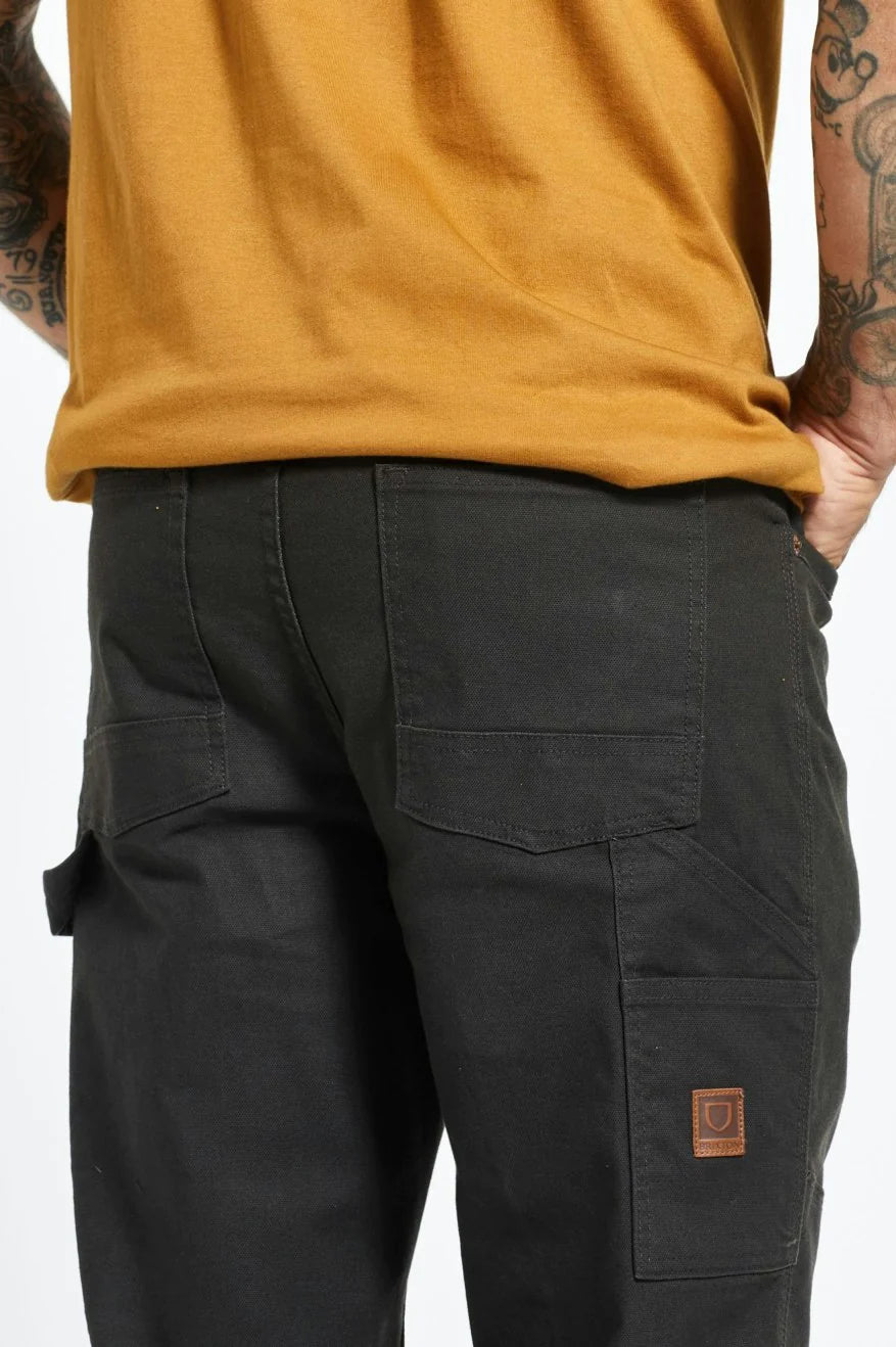 BRIXTON BUILDERS CARPENTER PANT - WASHED BLACK PANTS BRIXTON   