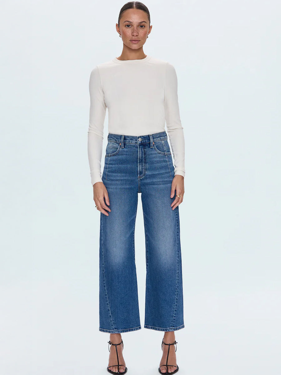 PISTOLA KYRA HIGH RISE BOWED ANKLE JEAN - SOHO JEANS PISTOLA