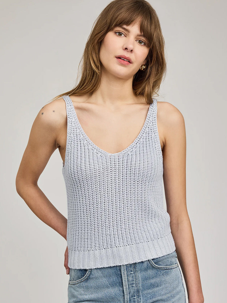 GENTLE FAWN LIZZIE TOP - CHAMBRAY BLUE TANK TOPS GENTLE FAWN