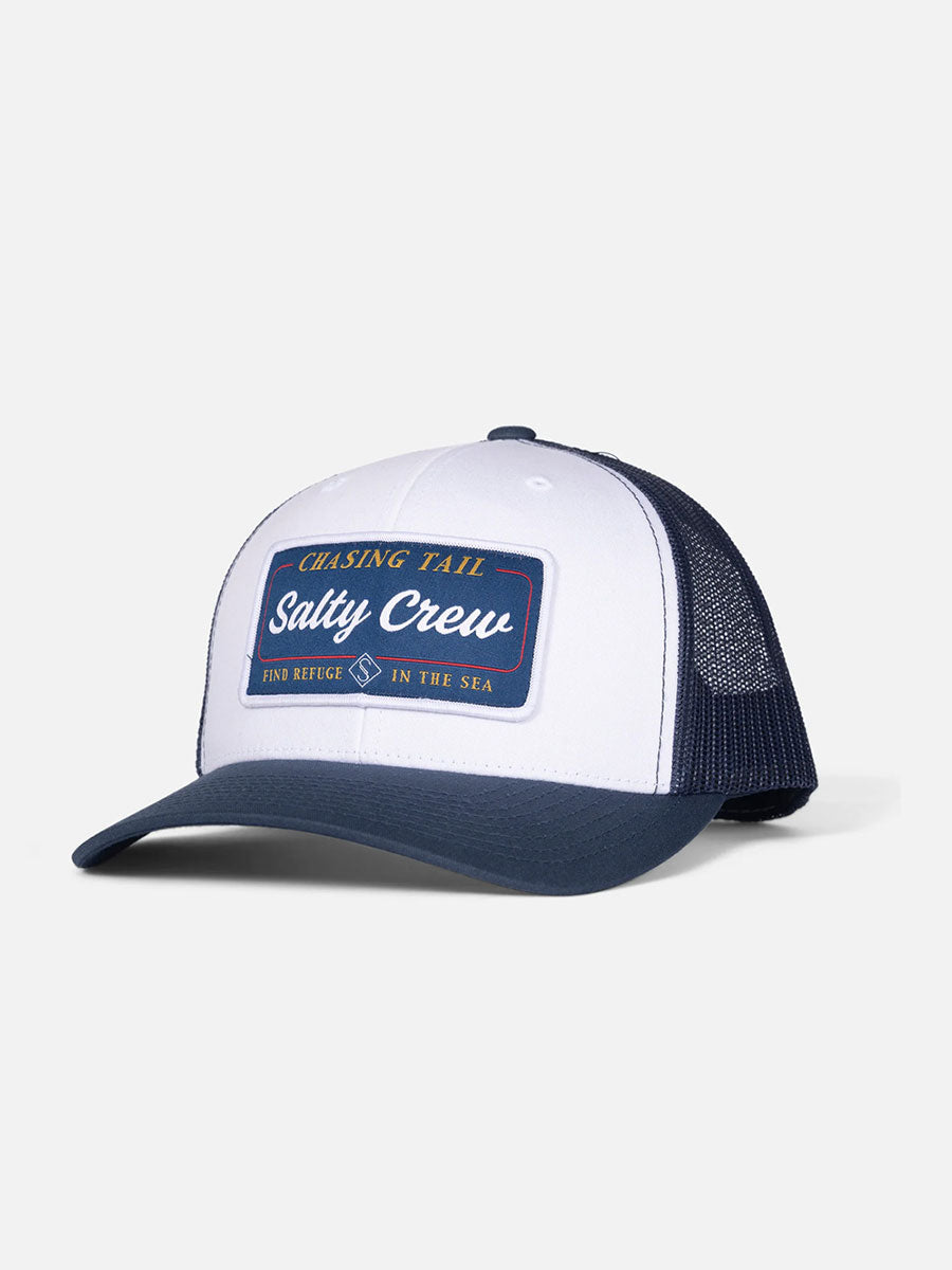 SALTY CREW MARINA RETRO TRUCKER HAT - WHITE/NAVY HAT -