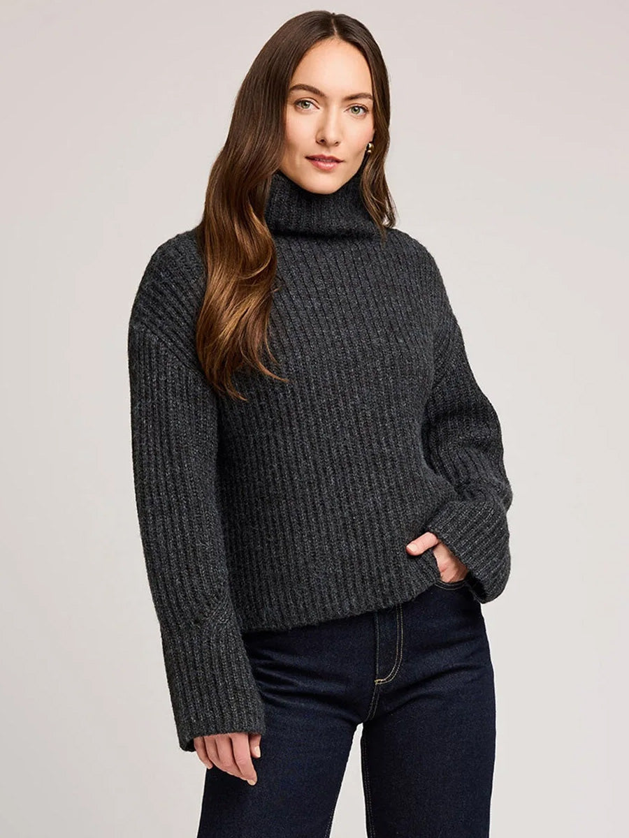MARLOW SWEATER - HEATHER GREY SWEATERS GENTLE FAWN