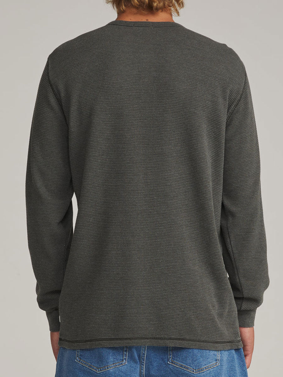 KATIN MESA THERMAL - BLACK VINTAGE WASH T-SHIRTS KATIN