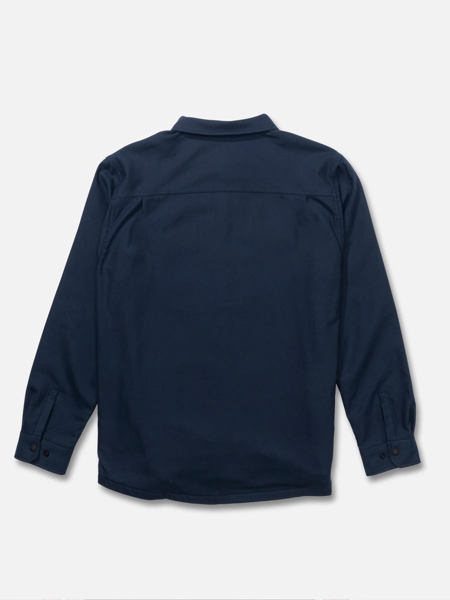 SALTY CREW FATHOM LONGSLEEVE TECH SHACKET - MIDNIGHT NAVY JACKETS SALTY CREW