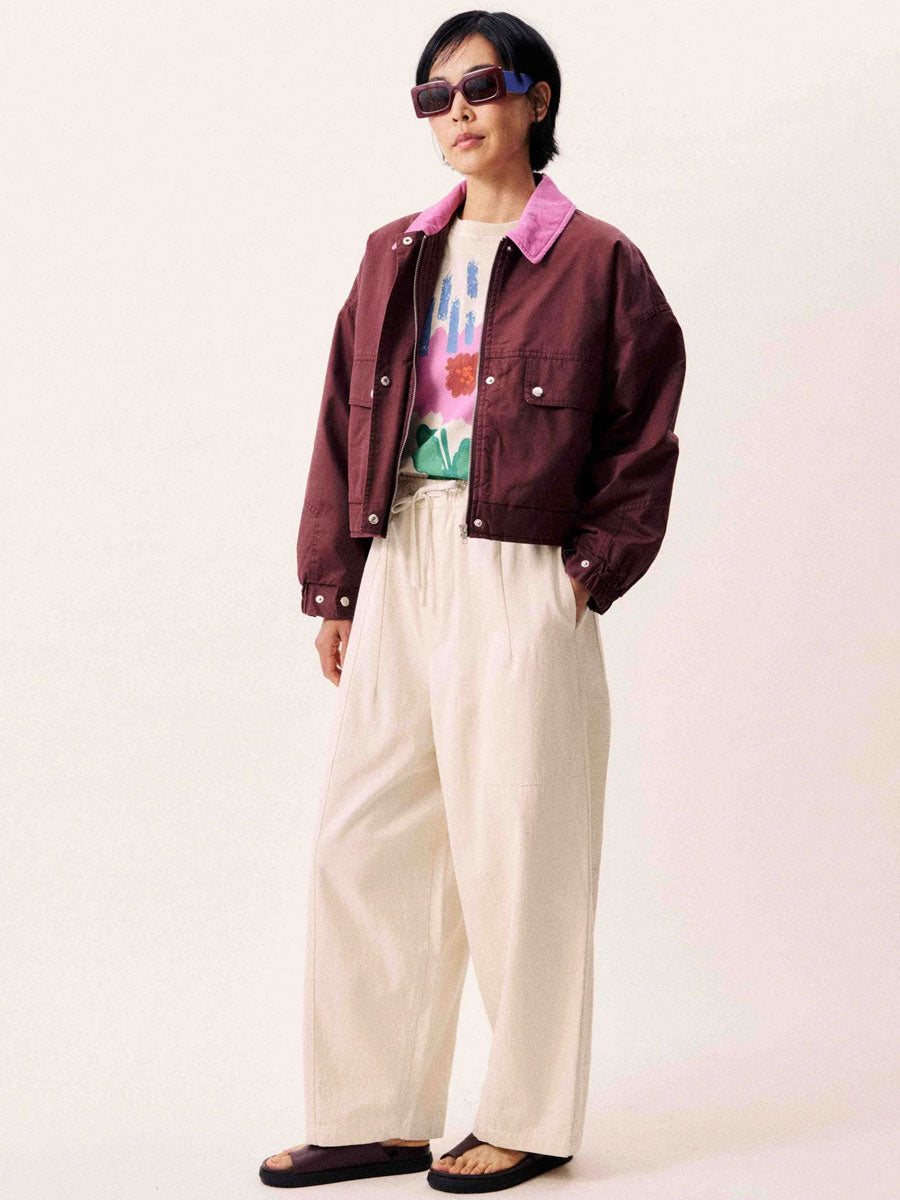 FRNCH MIRALINE PANT - CREME PANTS FRNCH