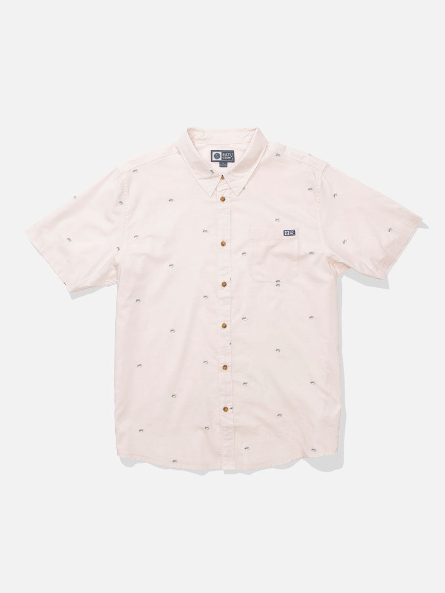SALTY CREW CREW SHORT-SLEEVE BUTTON UP - NATURAL SHIRTS SALTY CREW