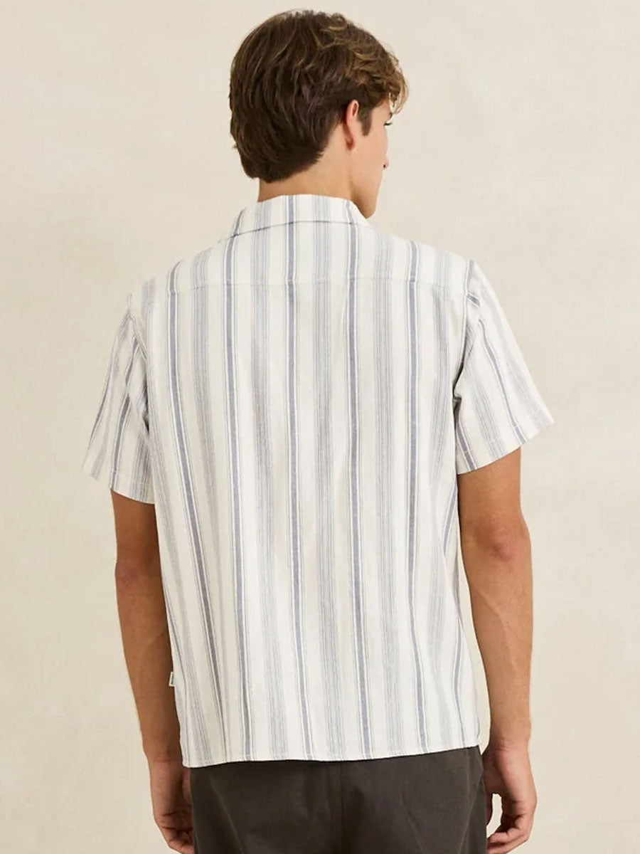 RHYTHM TURKISH STRIPE SHORT-SLEEVE T-SHIRT - NATURAL SHIRTS RHYTHM