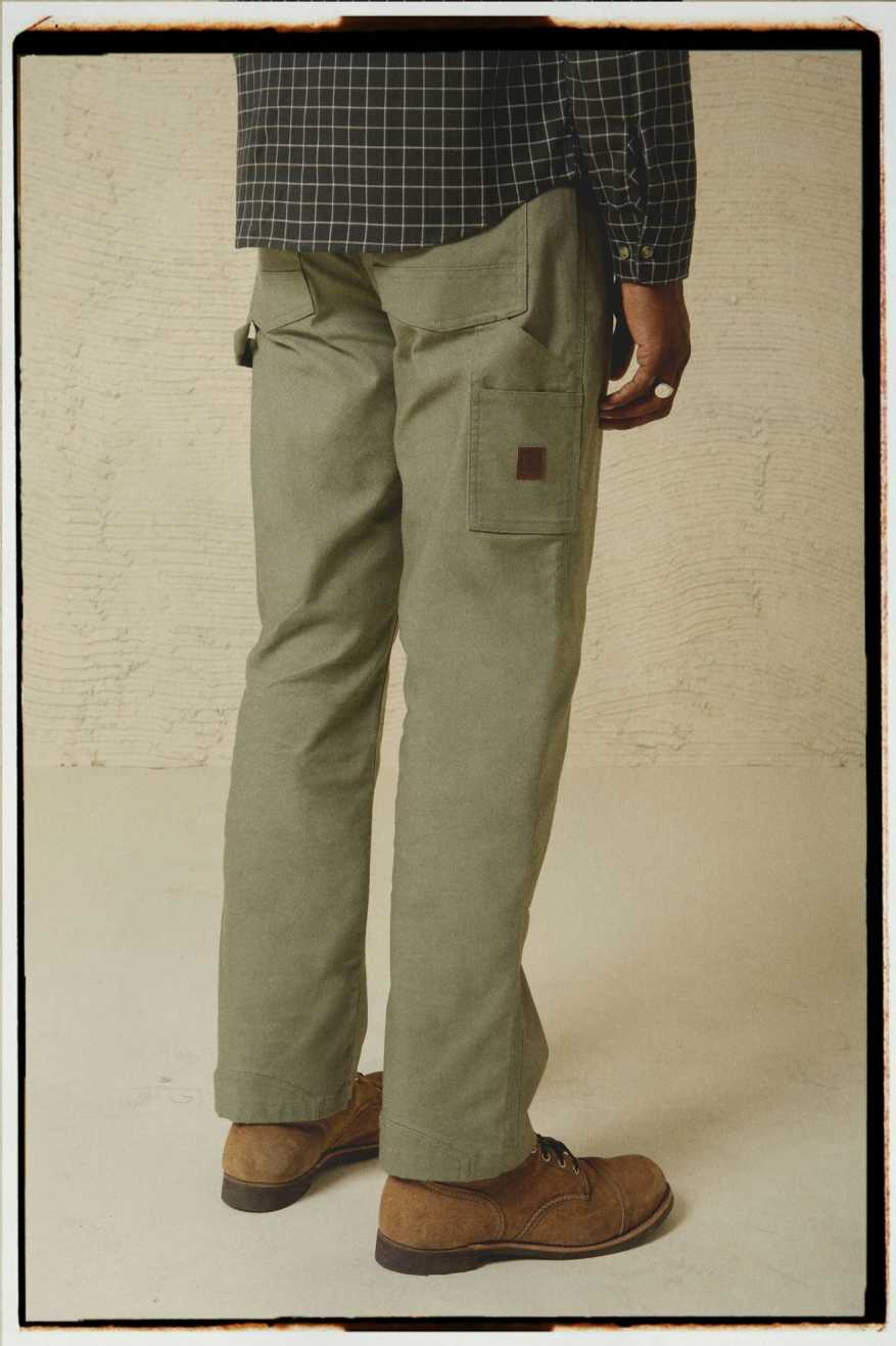 BRIXTON BUILDERS CARPENTER PANT - OLIVE SURPLUS PANTS BRIXTON   