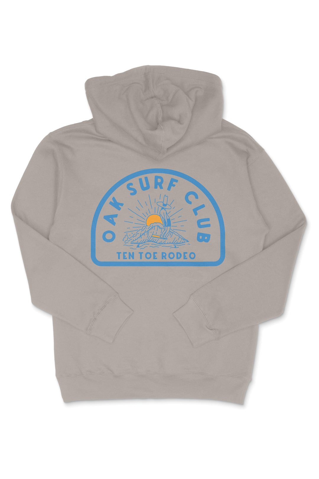 OAK SURF CLUB TEN TOE RODEO HOODIE - CEMENT HOODIE OAK SURF CLUB   