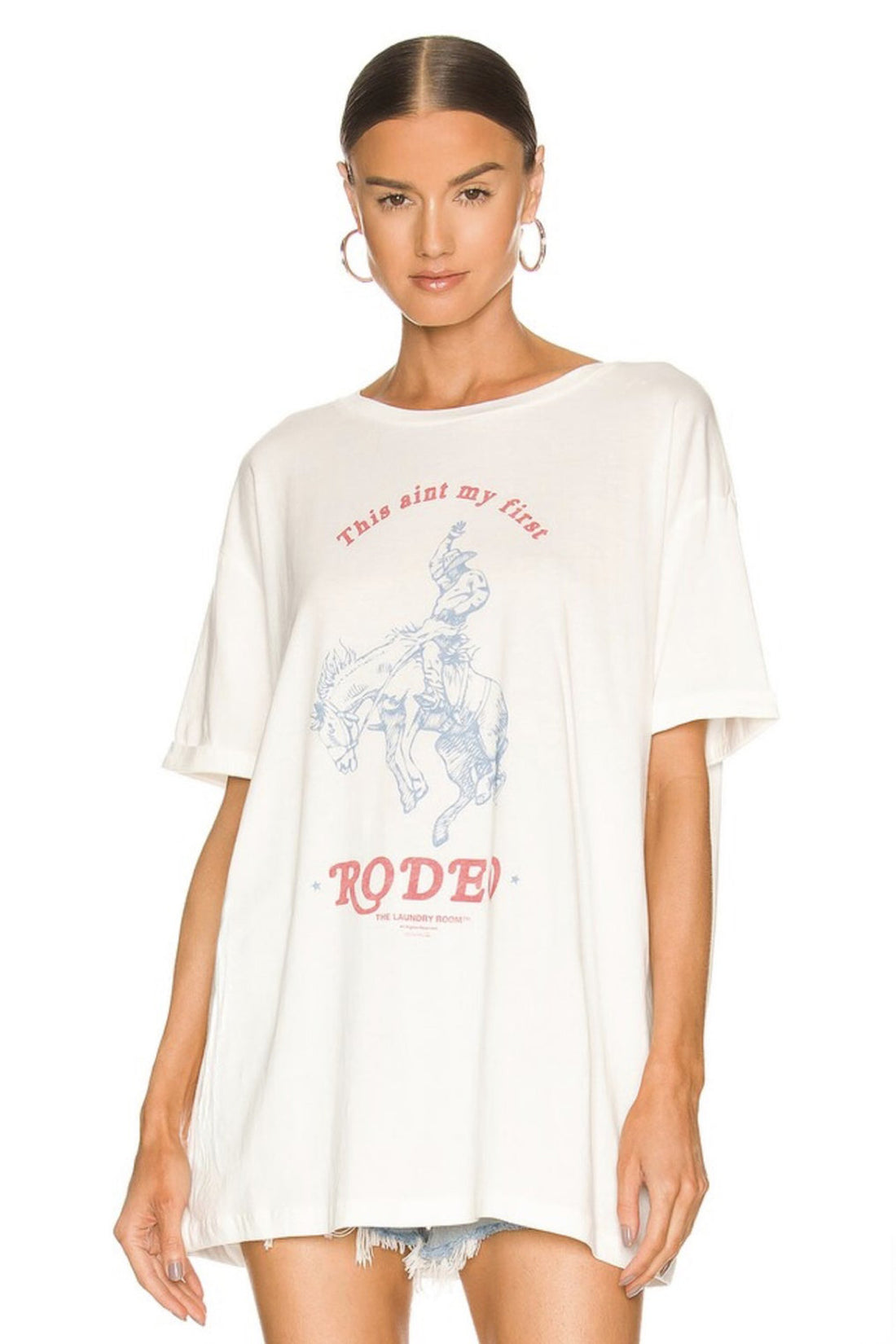 THE LAUNDRY ROOM - FIRST RODEO OVERSIZED TEE SHIRT THE LAUNDRY ROOM   