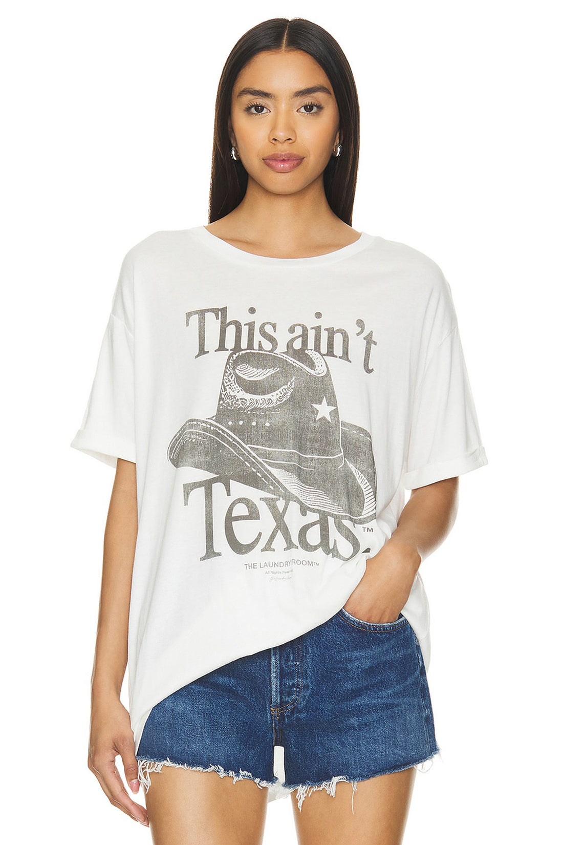 THE LAUNDRY ROOM - THIS AIN'T TEXAS OVERSIZED TEE SHIRT THE LAUNDRY ROOM   