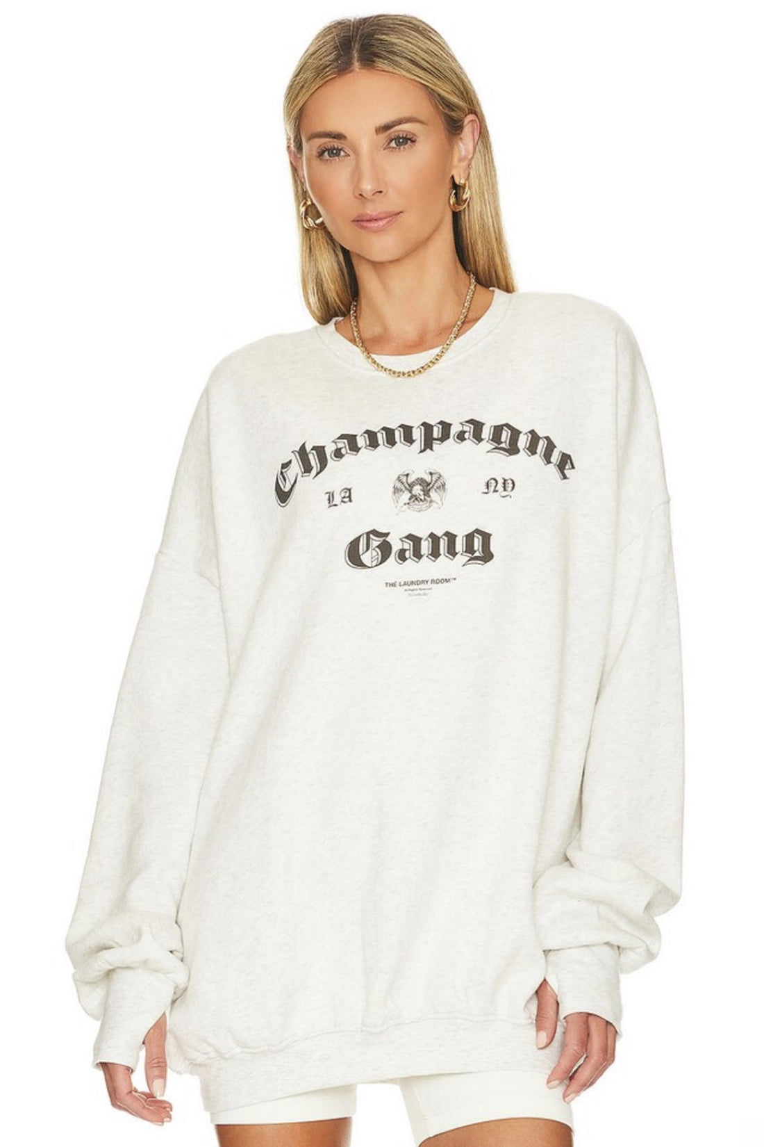 THE LAUNDRY ROOM - CHAMPAGNE GANG JUMPER SWEATER THE LAUNDRY ROOM   