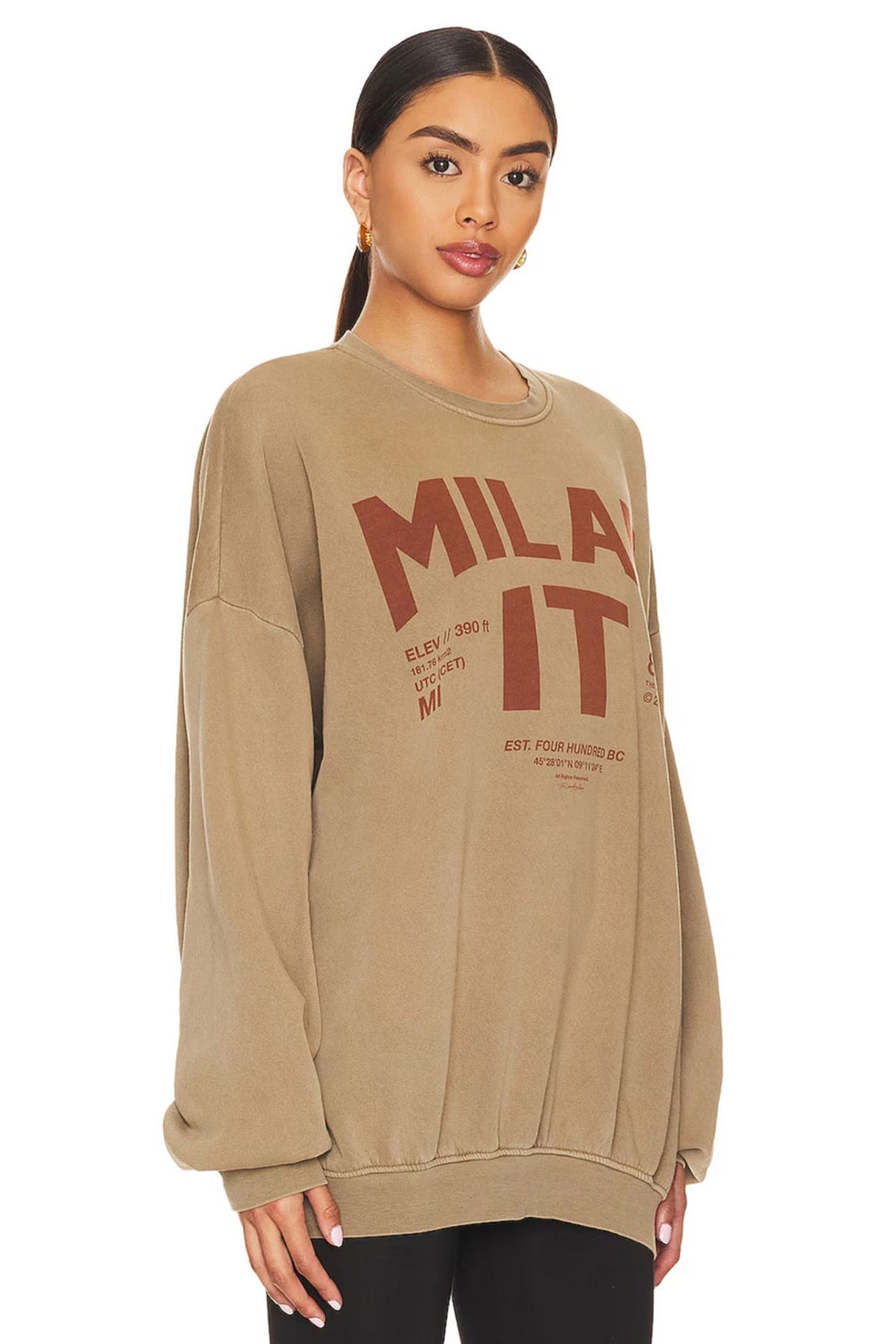 THE LAUNDRY ROOM - WELCOME TO MILAN JUMPER - CAMEL SWEATER THE LAUNDRY ROOM   