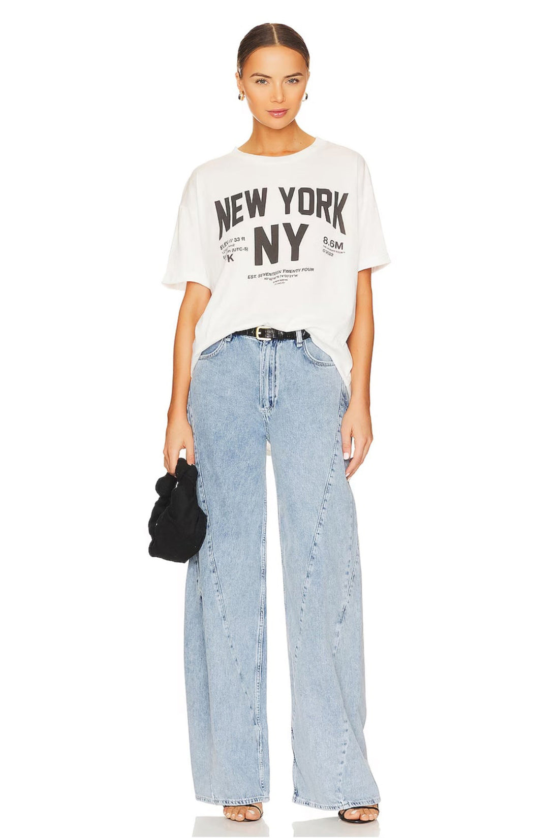 THE LAUNDRY ROOM - WELCOME TO NEW YORK OVERSIZED TEE SHIRT THE LAUNDRY ROOM   