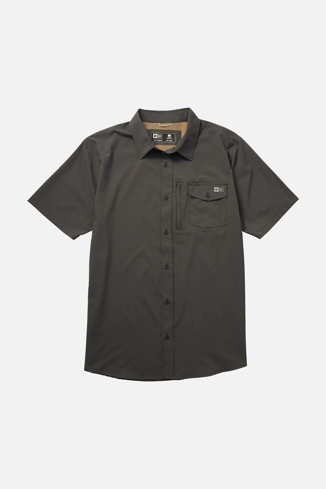 SALTY CREW OFFSHORE SS TECH WOVEN - CHARCOAL SHIRT SALTY CREW   