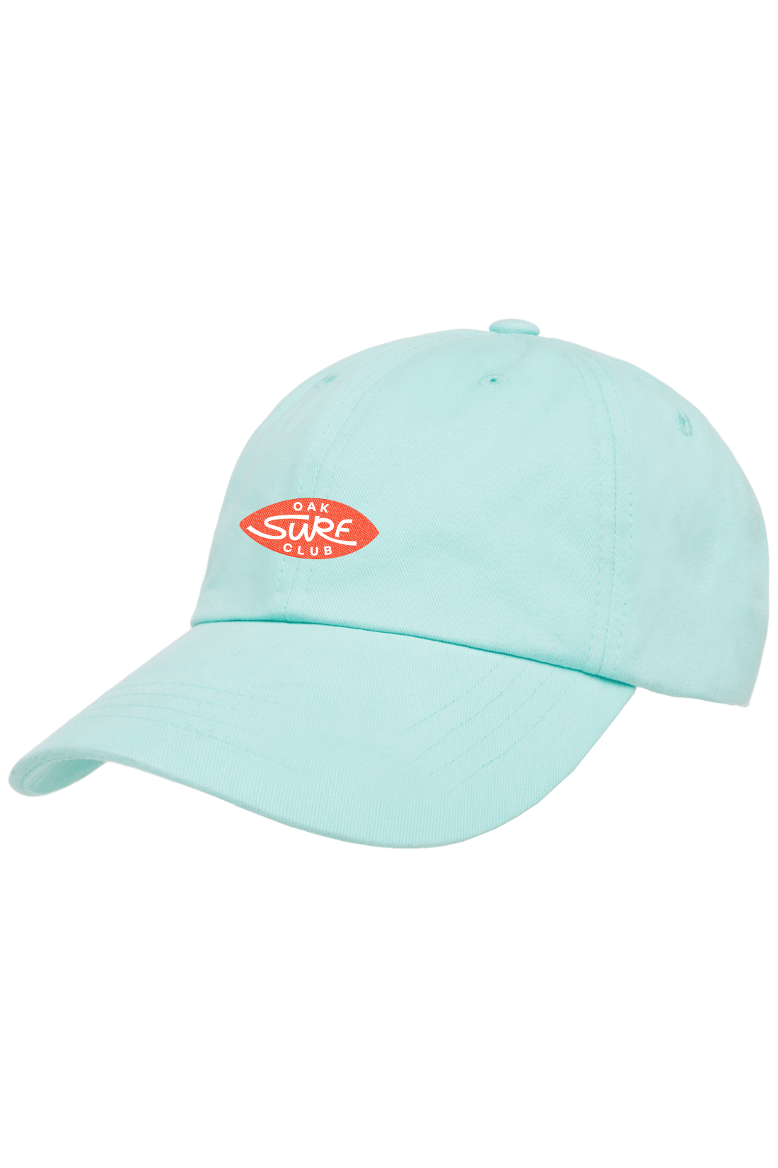 OAK SURF CLUB UNISEX COTTON TWILL HAT - TEAL HAT OAK SURF CLUB   