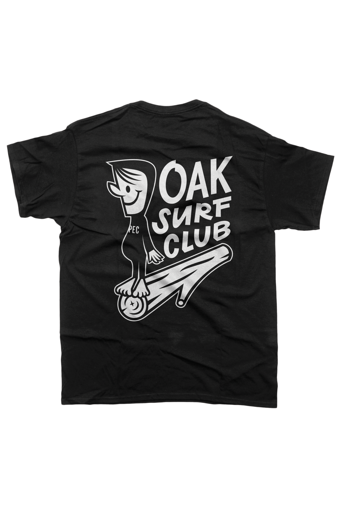 OAK SURF CLUB UNISEX GROVER TEE - BLACK TSHIRT OAK SURF CLUB   