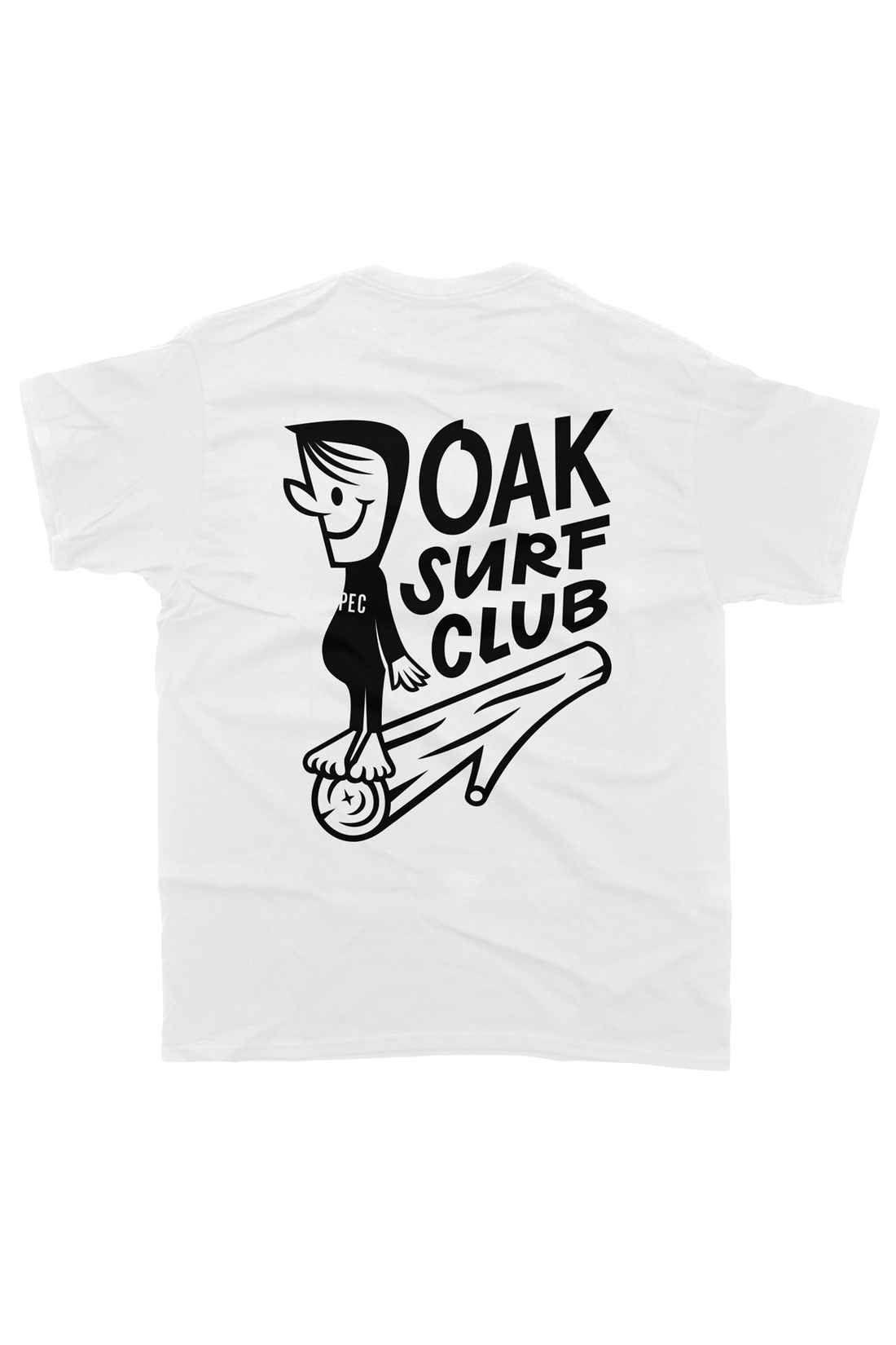 OAK SURF CLUB UNISEX GROVER TEE - WHITE TSHIRT OAK SURF CLUB   