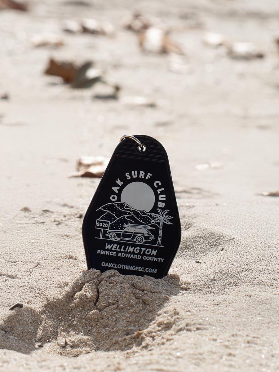 OAK SURF CLUB KEYCHAIN - BLACK  OAK SURF CLUB   